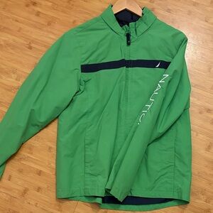 Nautica Men's Vibrant Green Windbreaker - Great Christmas Gift